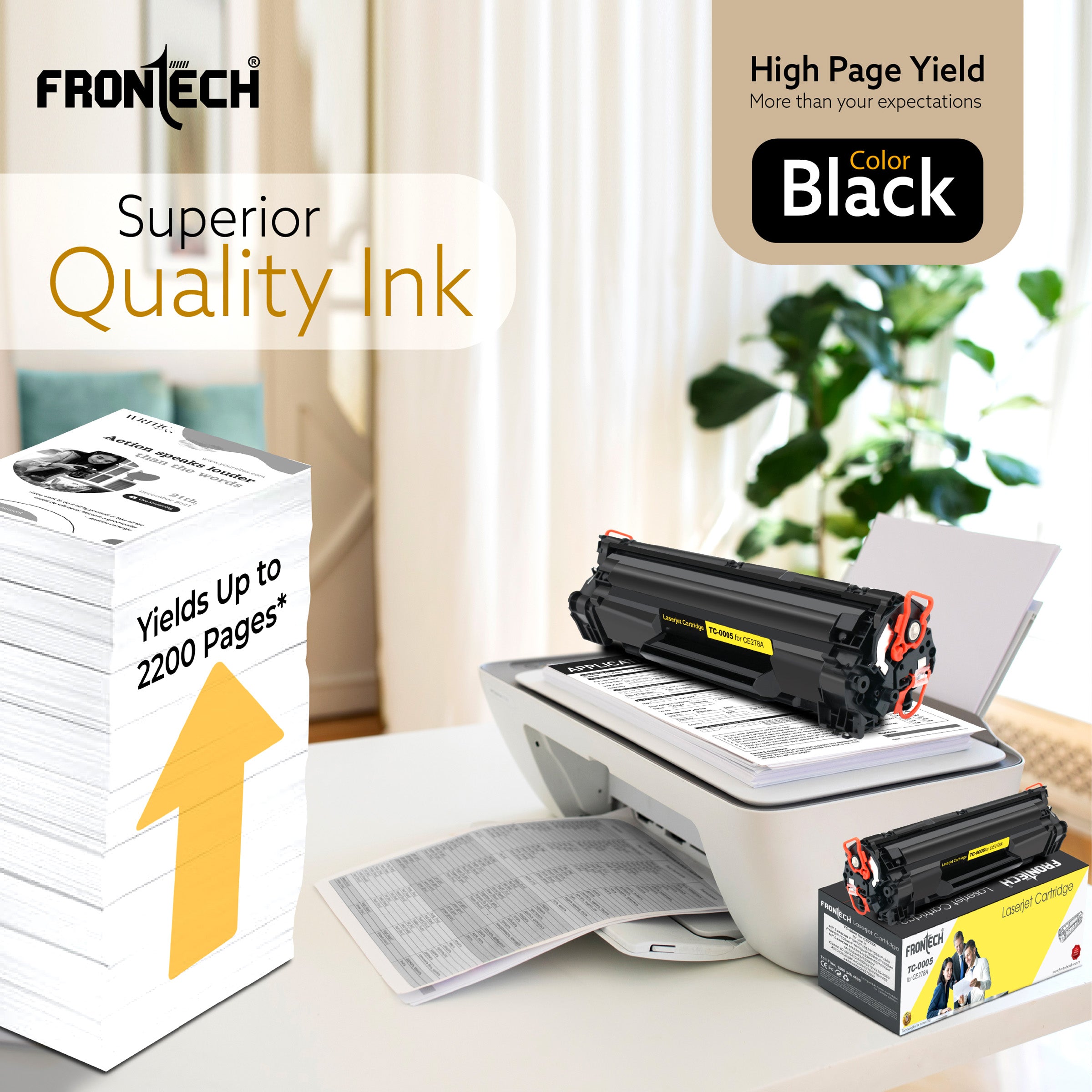 Frontech CE278A Toner Cartridge | Compatible with HP LaserJet P1560-MF4752 Series (TC-0005) Frontech CE278A Toner Cartridge | Compatible with HP LaserJet P1560-MF4752 Series (TC-0005)